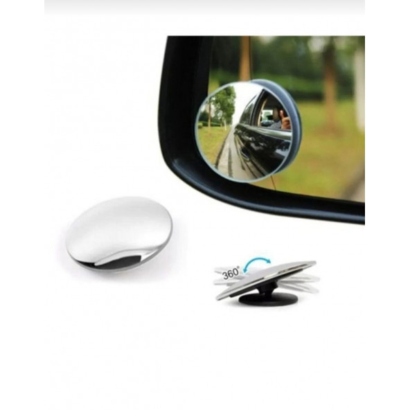 OTO KÖR NOTKA AYNASI ÇERÇEVESİZ 360 DERECE DÖNEN 2 ADET - 5
