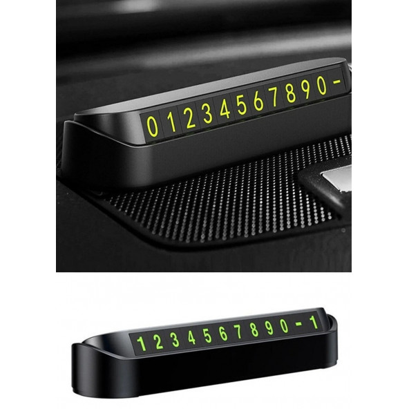 Araç Torpido Üstü Aç Kapa Numaratör Fosforlu Manyetikli - 2