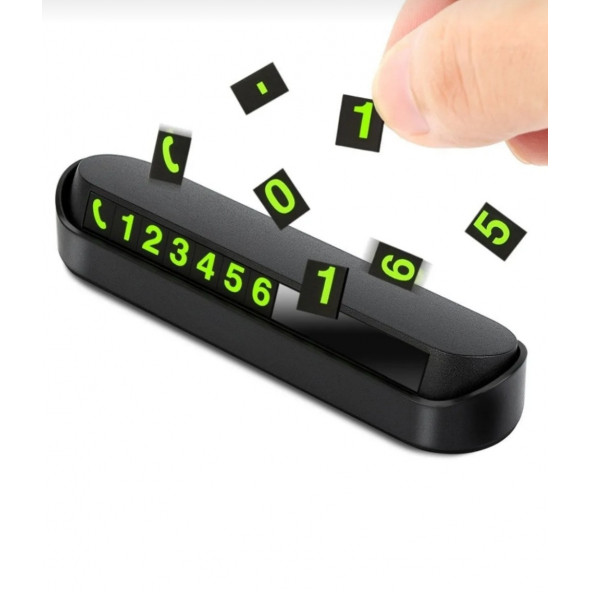 Araç Torpido Üstü Aç Kapa Numaratör Fosforlu Manyetikli - 5