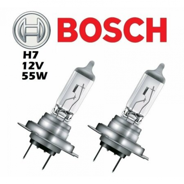 Bosch H7 Standart Far Eco Ampulü 12v 55w Iki Adet GÖNDERİLECEK