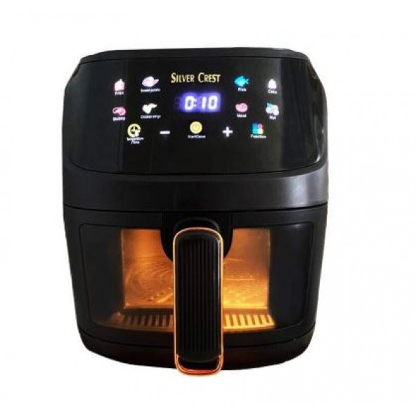 Silver Crest Extra Large 8 Litre 2400W Dijital Ekran Dokunmatik Airfryer Yağsız Hava Fritözü - 2