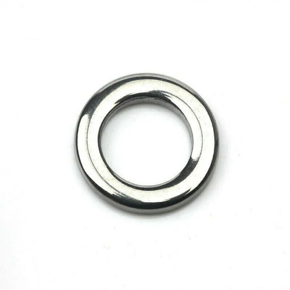 SEOUL-30 Adet Paslanmaz Çelik 6,4 mm/4 mm No:2-113 kg (250 Lbs) Çeker, Solid (Kapalı) Ring,Jig Asist Halka - 3