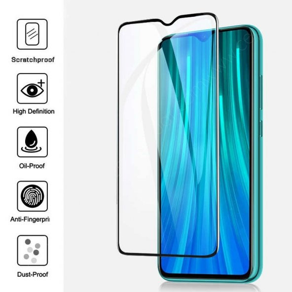 Xiaomi Redmi 9A Tam Kaplayan Kırılmaz Cam Koruyucu 5d 9d Siyah