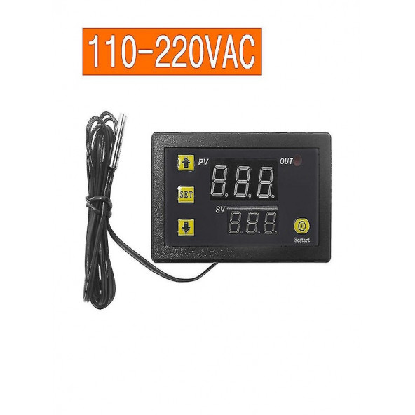W3230 Röle Çıkışlı Termostat 220V Sıcaklık Kontrol Cihazı - 2