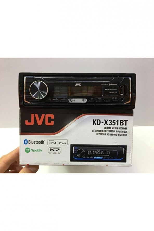 JVC Kd-x351bt Usb Aux Bluetooth 2 Amfi Çıkışı 13 Band Eq K2 - 8