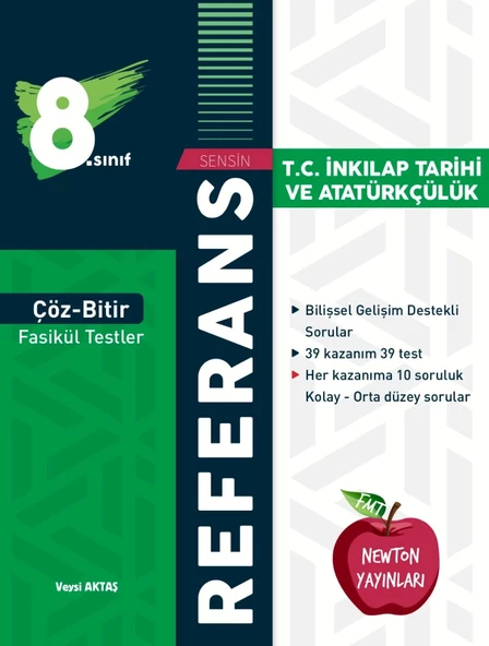 Newton Yayınları LGS 8.sınıf Referans Çöz Bitir Fasikül Testler İnkılap Tarihi Ve Atatürkçülük