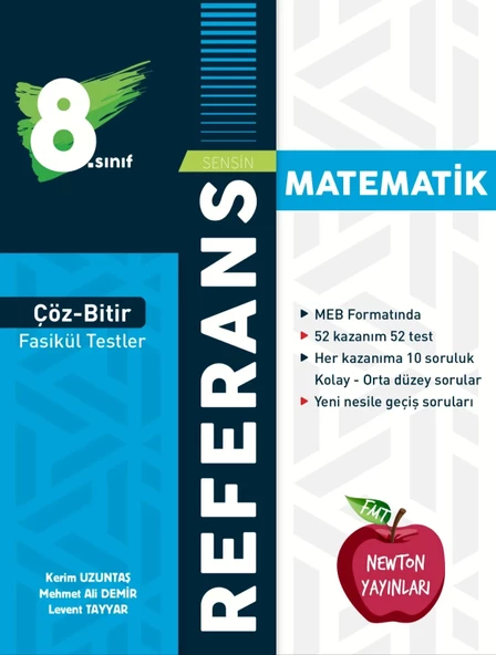 Newton Yayınları LGS 8.sınıf Referans Çöz Bitir Fasikül Testler Matematik