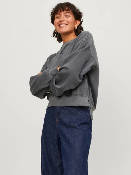 JJXX Bayan Bisiklet Yaka Sweatshirt 12241329 - Resim 2