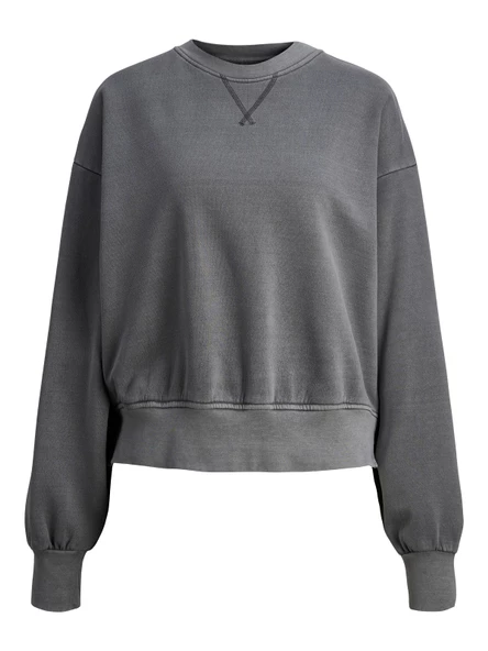 JJXX Bayan Bisiklet Yaka Sweatshirt 12241329 - Resim 5