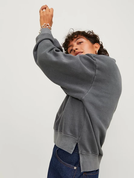 JJXX Bayan Bisiklet Yaka Sweatshirt 12241329 - Resim 4