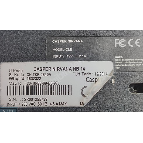 Casper Nırvana Nb14 CLE Alt kasa - 3