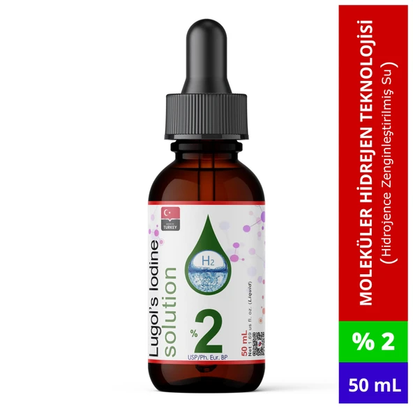Dolar Kimya Lugol Çözeltisi 2 - Cam Damlalıklı Şişe- 50 mL (Lügol,İyot Damla) ürün görseli