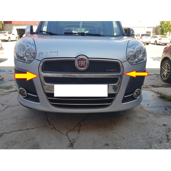 Fiat Doblo Krom Ön Panjur Komple Tek Parça 2010-2015 Pasl. Çelik