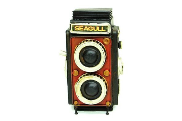 Dekoratif Metal Fotoğraf Makinesi Kumbara Vintage Hediyelik - 3