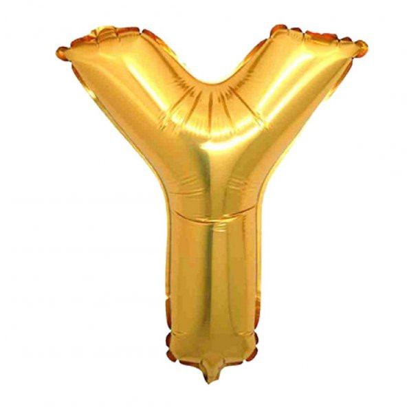 Parti Aksesuar Parti Balon Y Harf Folyo Balon Altın Renk  40 inç
