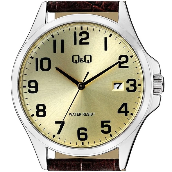 Q&Q A480J303Y Takvimli Klasik Erkek Kol Saati - 3