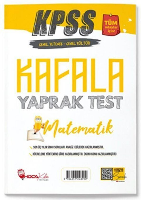 KPSS Matematik Öğreten Yaprak Test Hoca Kafası
