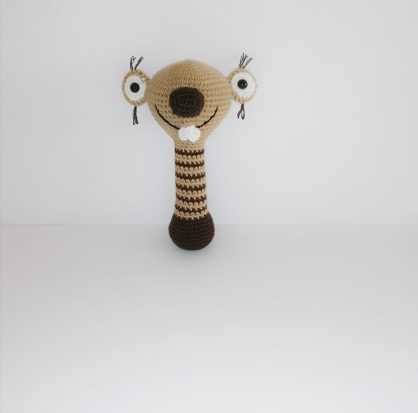 Buz Devri Sid Yeni Doğan Seti Amigurumi Organik Oyuncak - 6