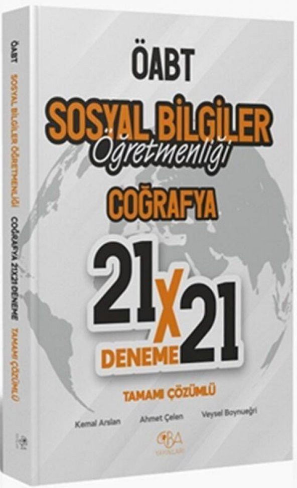 ÖABT Sosyal Bilgiler Coğrafya 21 x 21 Deneme CBA Akademi