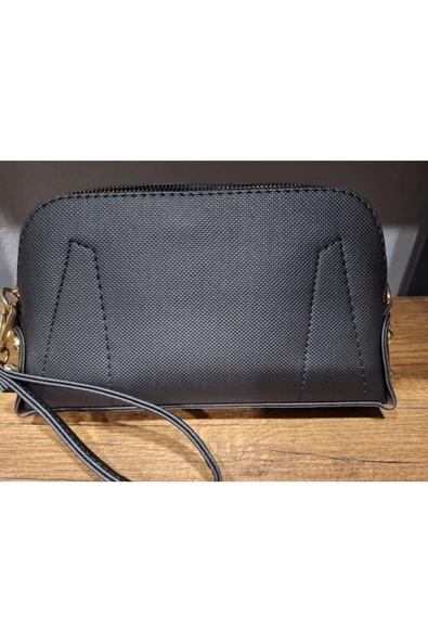 Kadın Siyah El Askılı Portföy Clutch