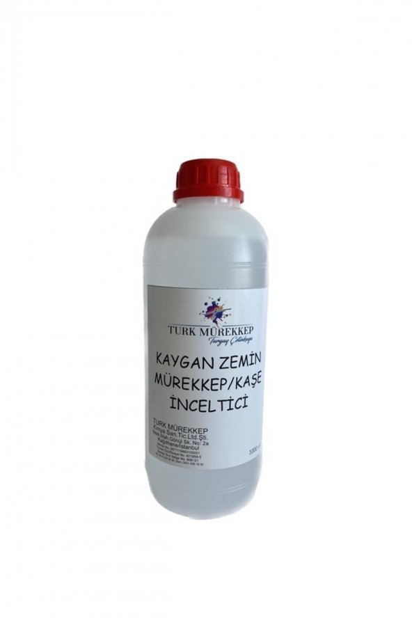 Kaygan Zemin Kaşe Mürekkebi İnceltici 1000 ml.