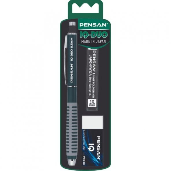 Pensan Versatil 0.5 Iq Duo Silgi+Min Set Renk 4008 - Yeşil - 2