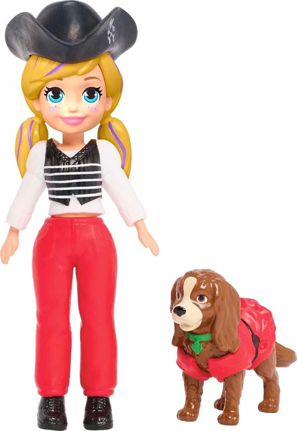 Polly Pocket Polly Rocket ve Hayvan Dostu Kostüm Giyiyor Oyun Seti MATTEL.D.GDM15 - 4