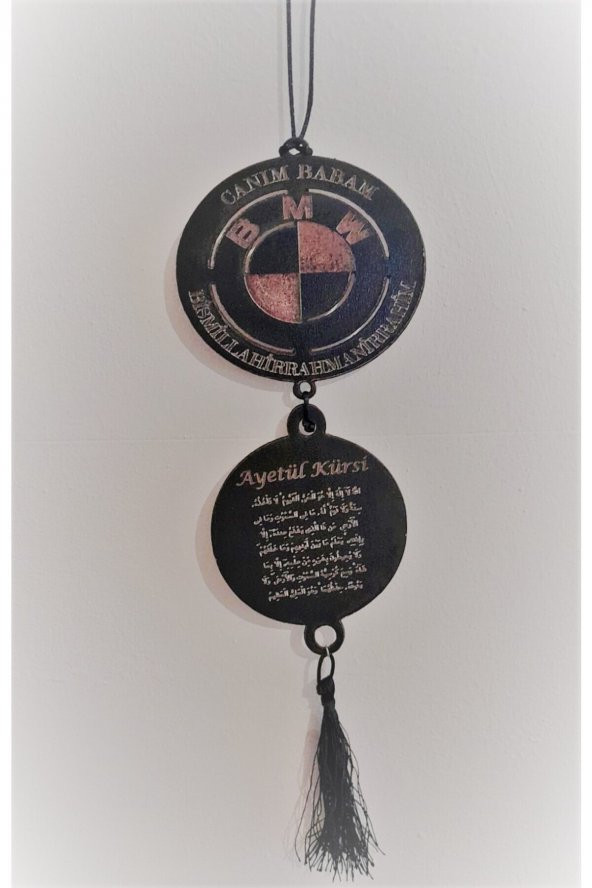 Babalar Gününe Özel Ahşap Araba Süsü - 2