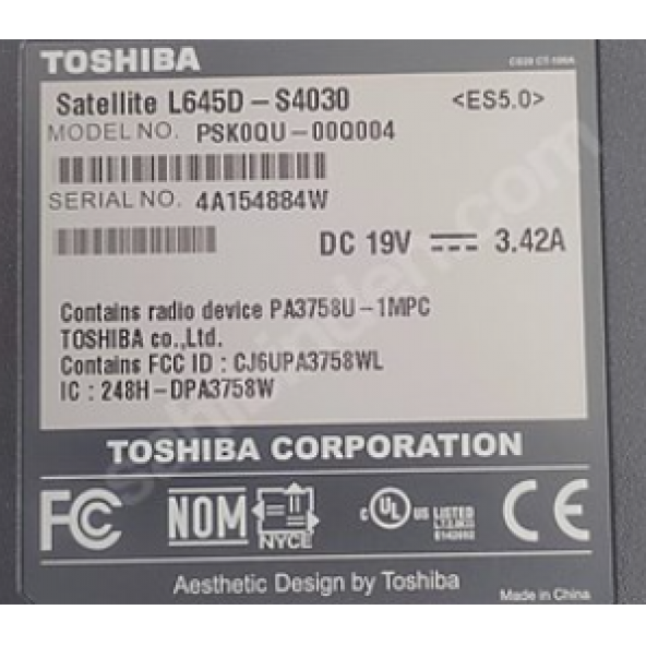 Toshiba L645D L640 L645 L640D Notebook Alt Kasa SIFIR AYARINDA - 3