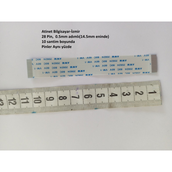 Awm 20624 80C 60V Vw-1 Flex Şerit Kablo 28 Pin 10Cm 28-0.5-10A - 2