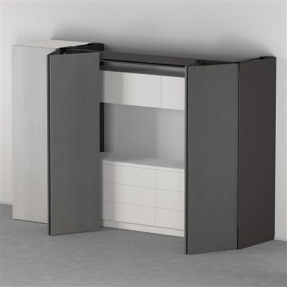 Blum Revego Duo + Duo Çift Kapak Açılır ve İçeri Kayar Kapak Sistemi