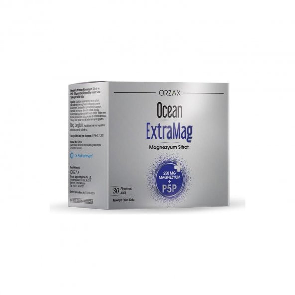 Ocean Extramag Magnezyum Sitrat 250 mg + P5P 30 Şase