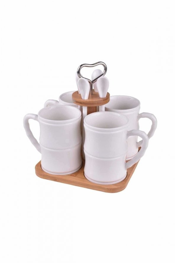 9 Parça Kupa Seti Bambu Fuedo