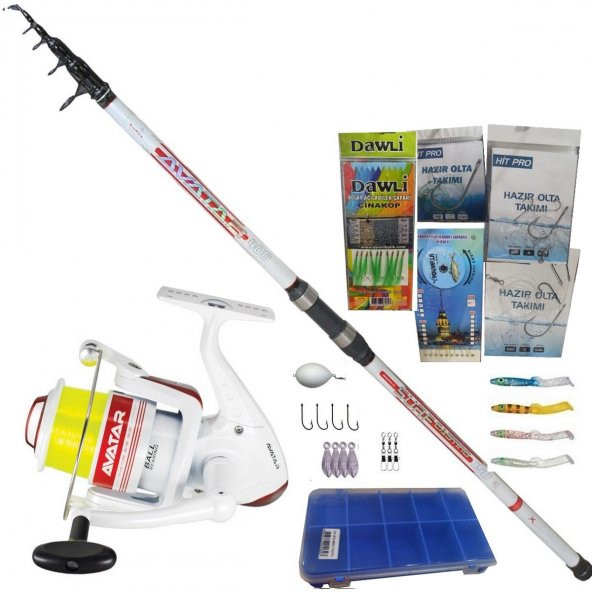 Remixon Avatar 4.00 mt Surf Casting Olta Takımı 50 li Set Mavi