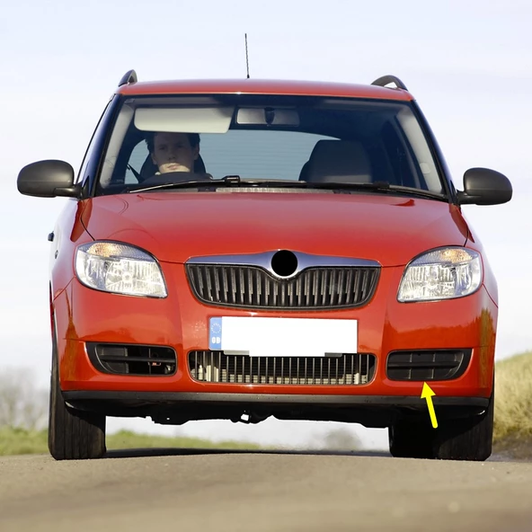 Skoda Fabia 2 Makyajsız 2007-2010 Ön Tampon Sol Kapak Sissiz 5J0807367