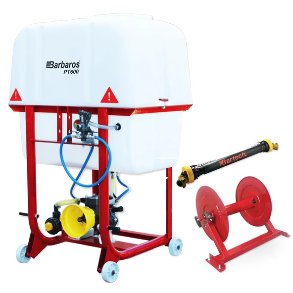Bartech Pt600-d Şaftlı 3 Membran Pompalı Makaralı Pülverizatör 600 Litre ürün görseli