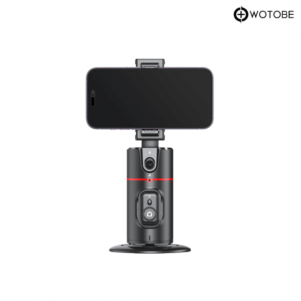 WOTOBE 360 Derece Ayarlanabilir Oto-Takip Özellikli Android iOS Uyumlu Kumandalı Sabitleyici Gimbal