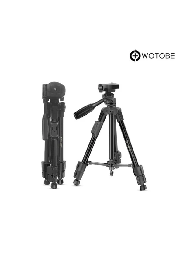 360 Derece Ayarlanabilir Kumandalı 1.25 Metre Profesyonel Kamera Sabitleyici Tripod