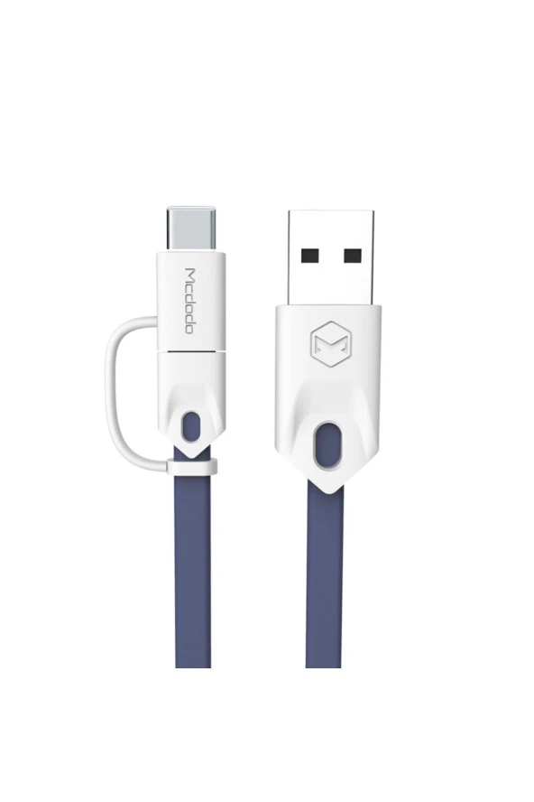 M-data 2in1 Type-c Micro Usb Şarj Data Kablosu