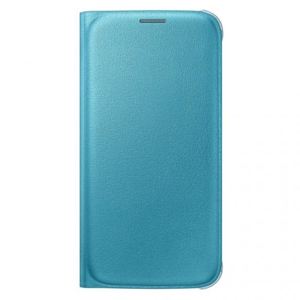 Samsung Galaxy S6 Flip Wallet Deri Orjinal Mavi- Ef-wg920ple