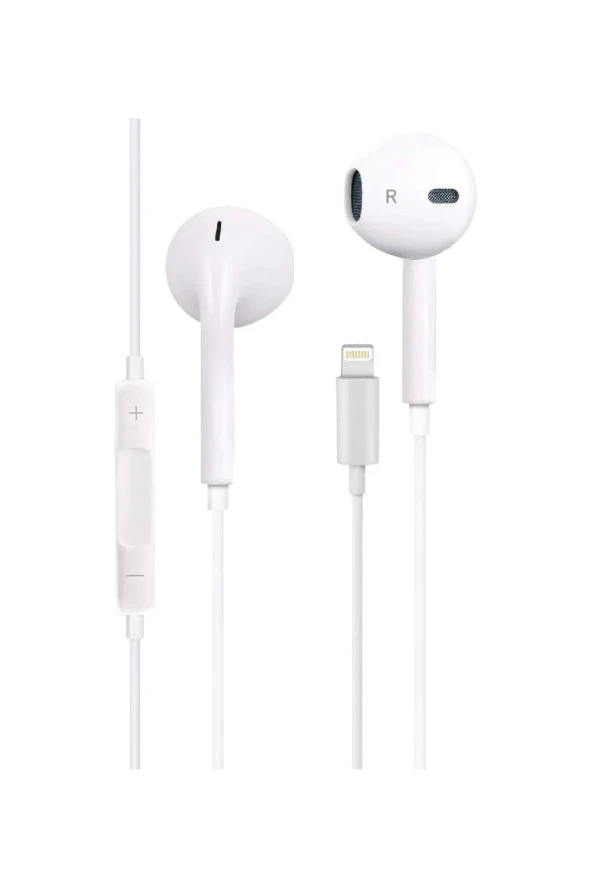 I7 Lighthing To Stereo Earphone Kablolu Kulaklık Beyaz