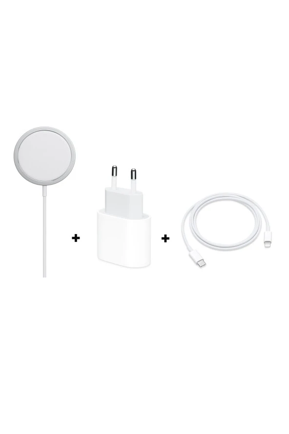 3 In 1 Iphone 12 Serisi Apple Magsafe Şarj Ve 20w Pd Hızlı Şarj Seti