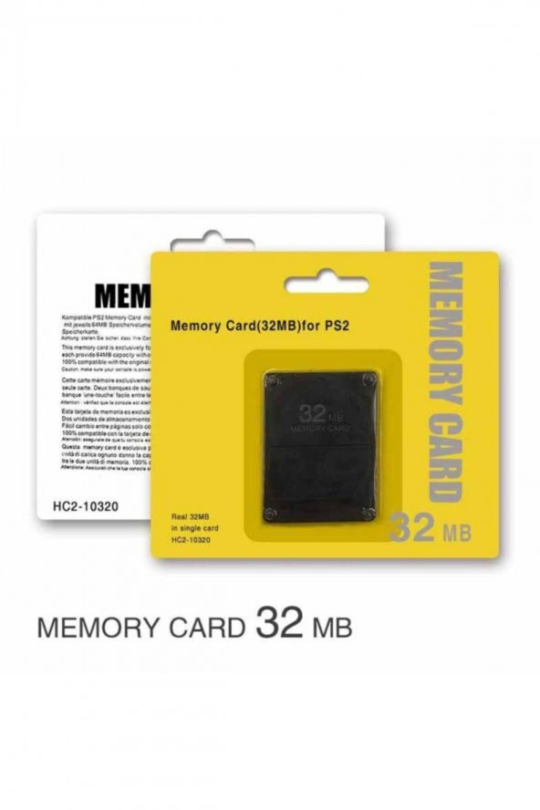 Ps2  Uyumlu 32 Mb Memory Card Hafıza Kartı Sony Playstation 2 32 Mb Hafıza Kartı