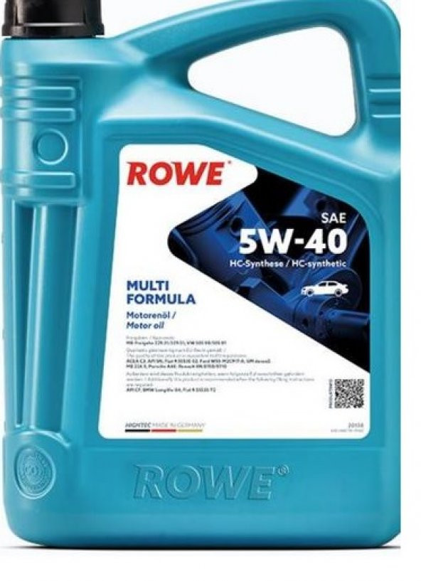 Rowe Hıghtec Multı Formula Sae Sw-40 4l