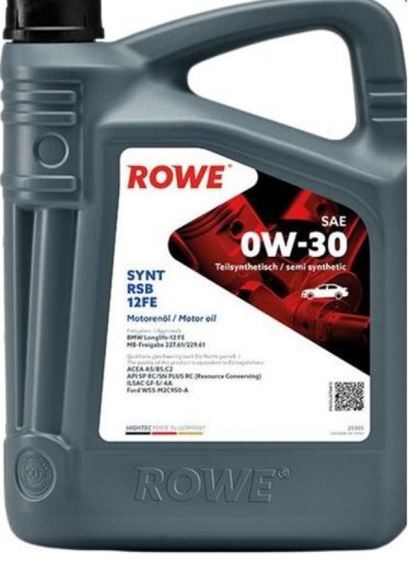 Rowe Hıghtecsynt Rsb 12Fe Sae 0W-30 5l