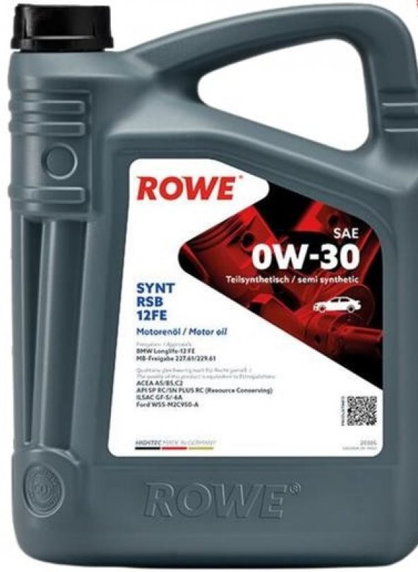 Rowe Hıghtecsynt Rsb 12Fe Sae 0W-30 4l