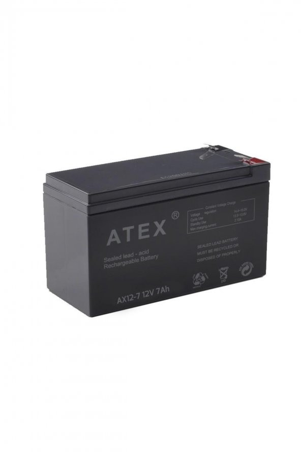 ATEX Akü 12v 7a (15x6.5x9.5cm)