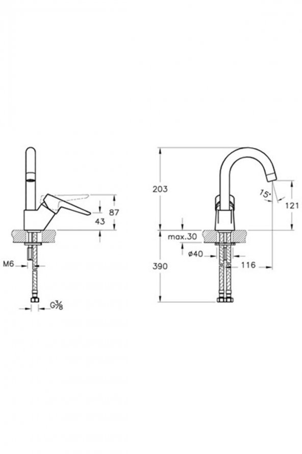 Artema Solid S Döner Borulu Lavabo Bataryası (A42442) - 4
