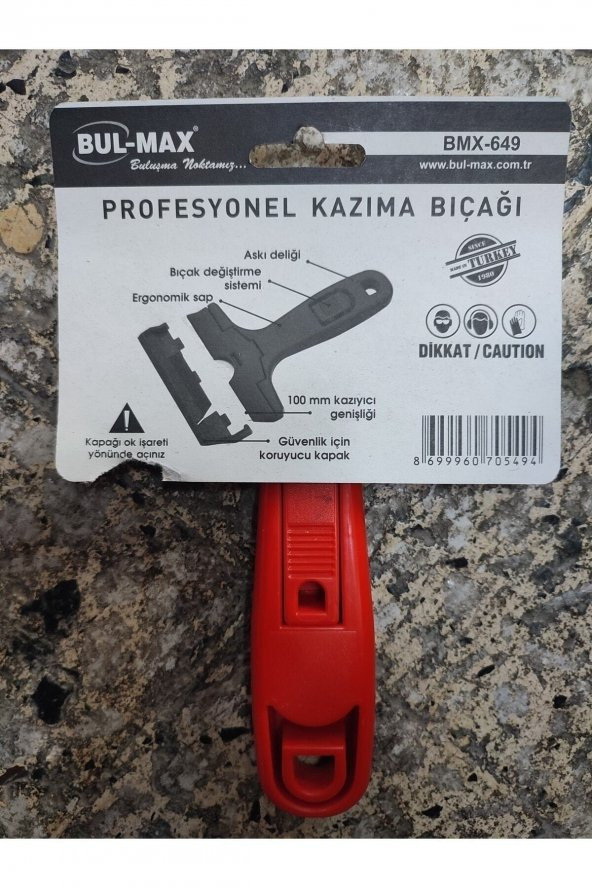 Bul-Max Bmx-649 Profesyonel Kazıma Bıçağı 100 mm - 3
