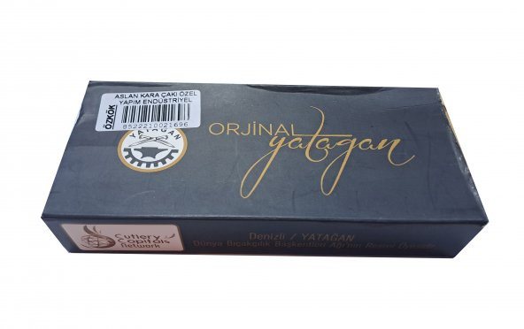 Marka Aslan Kara Özel Yapım Çakı Endüstriyel - 4